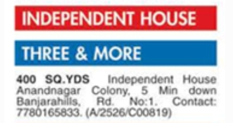 Independent House For Sale