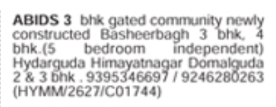 Properties for Rent: Apartment & Villa Options in Central Hyderabad