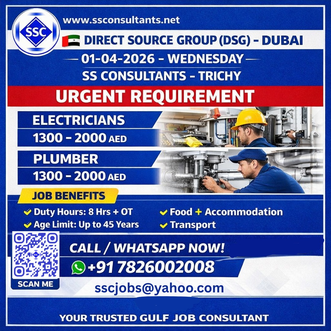 Urgent Hiring for Dubai