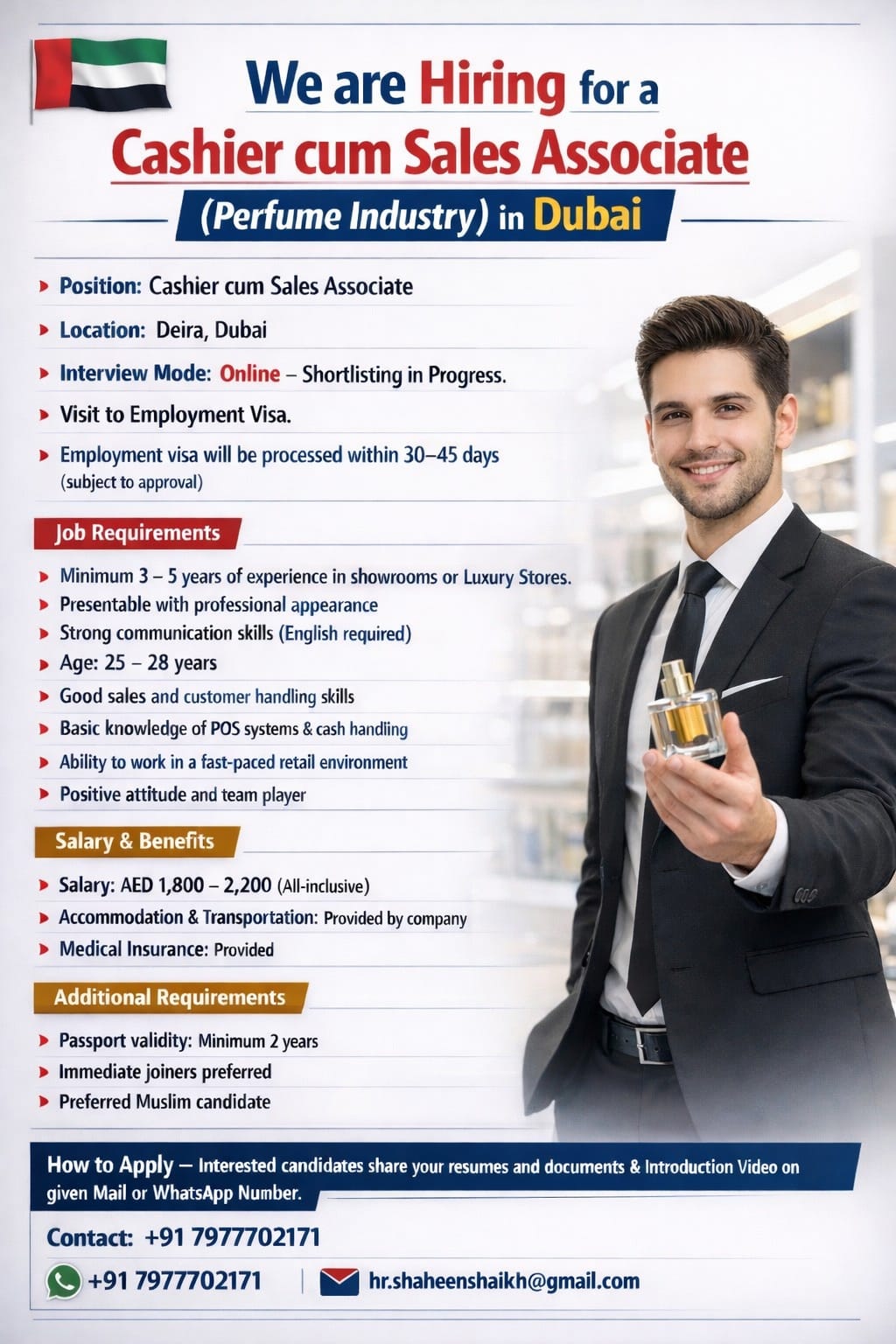 Urgent Hiring for Dubai