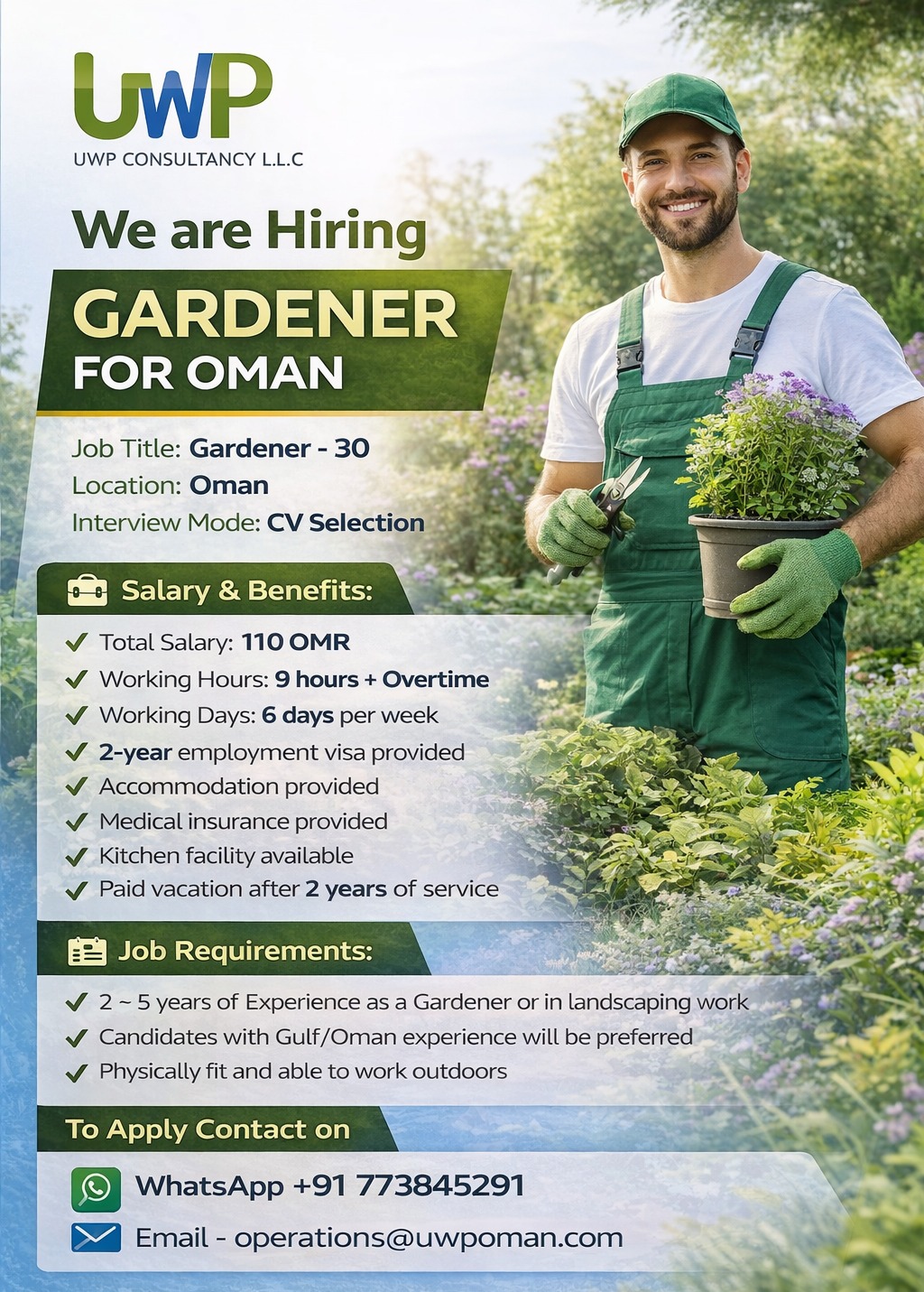 Urgent Hiring for Oman