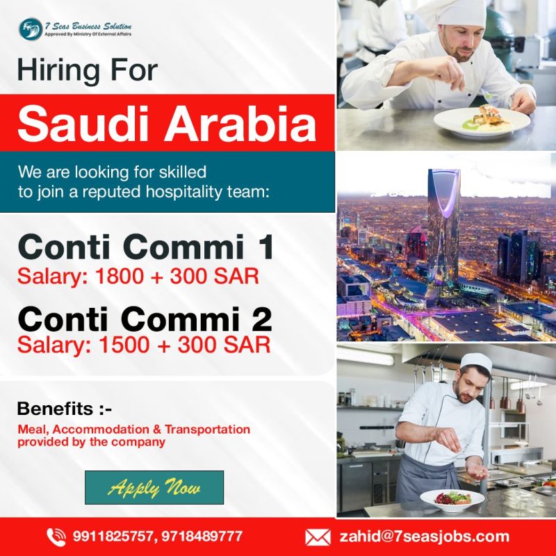 Urgent Hiring for Saudi Arabia
